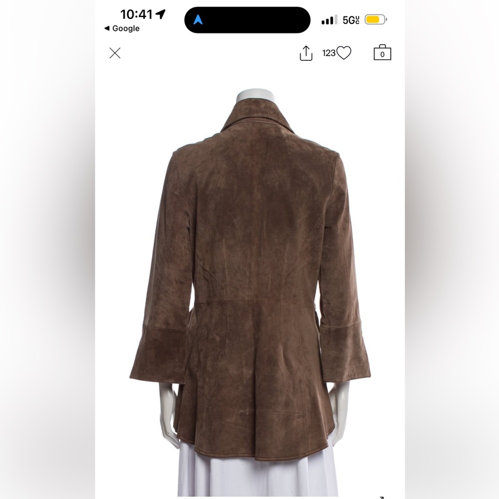 Finley Women's Brown Leather Jacket Shaket - Picture 8 of 9